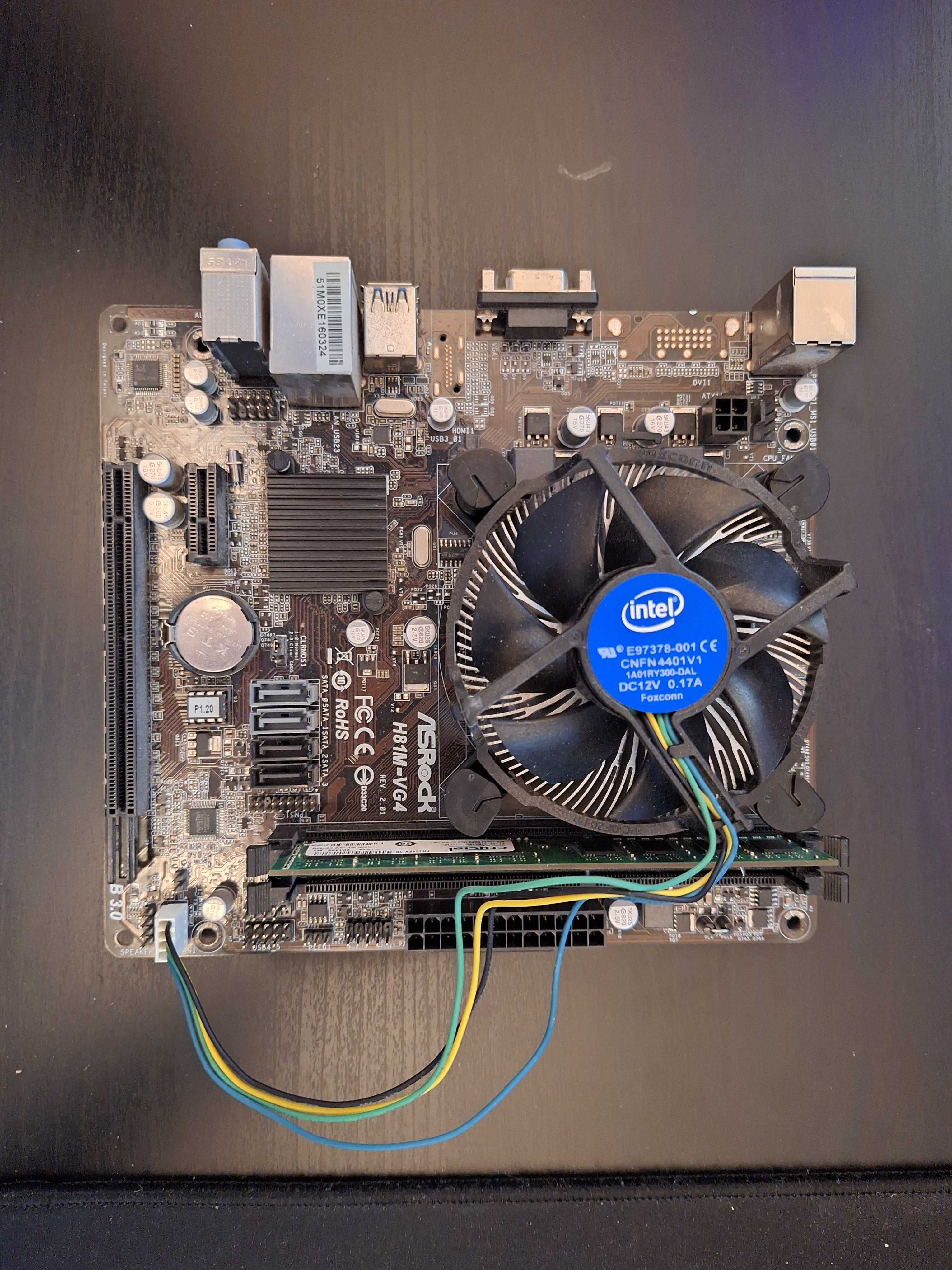 Kit Intel I5-4590 + ASrock H81M-VG4, 8 gb RAM