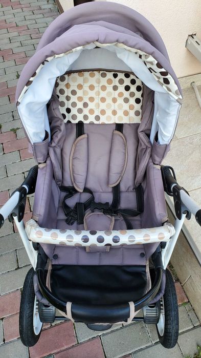 Carucior Krausman 3 in 1 Kraus Combi Dots, Bej
