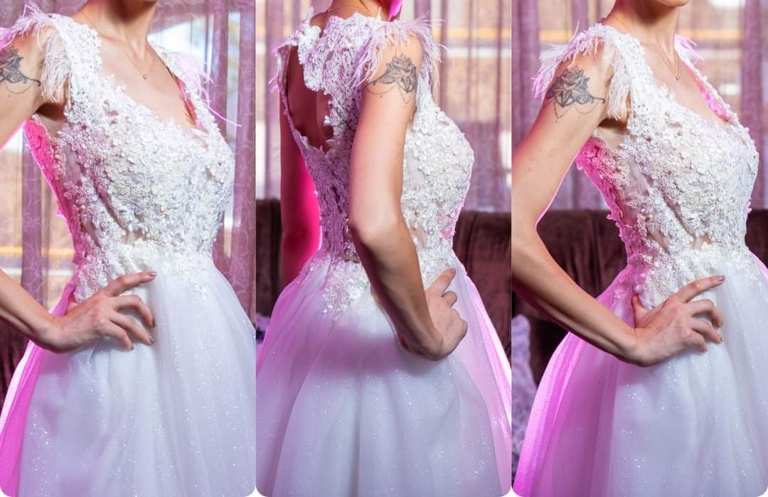 Сватбена рокля С,ХС на символична цена