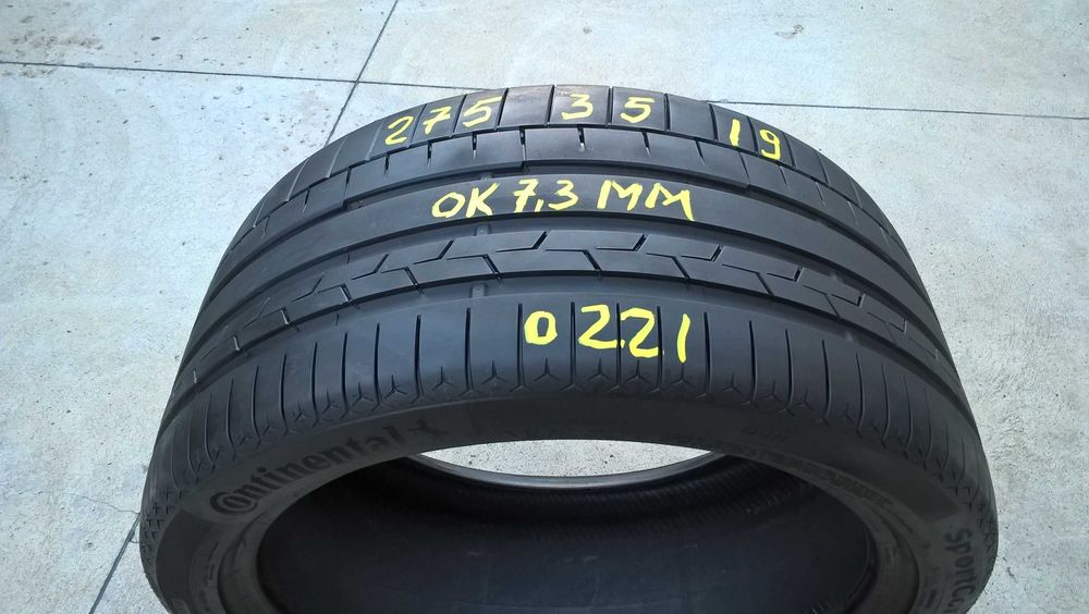 O anvelopa vara 275 35 19 continental sportcontact 6 cu 7,3 mm 2021