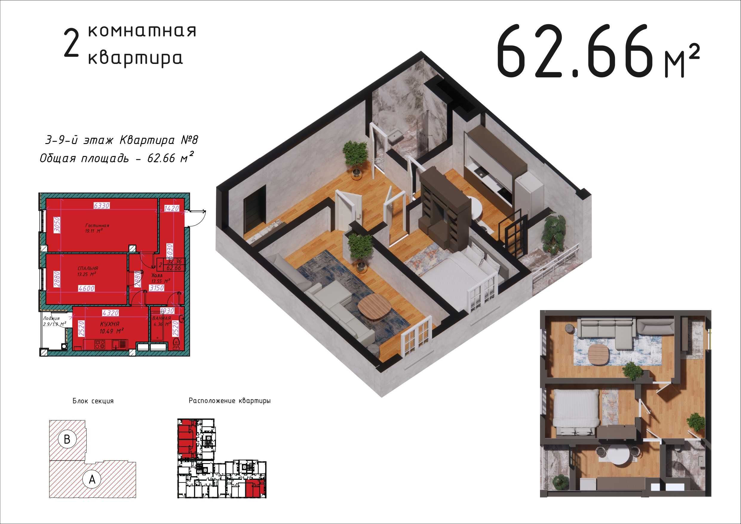Новостройка New house, 1-2 комнатная. рядом Парк пепси