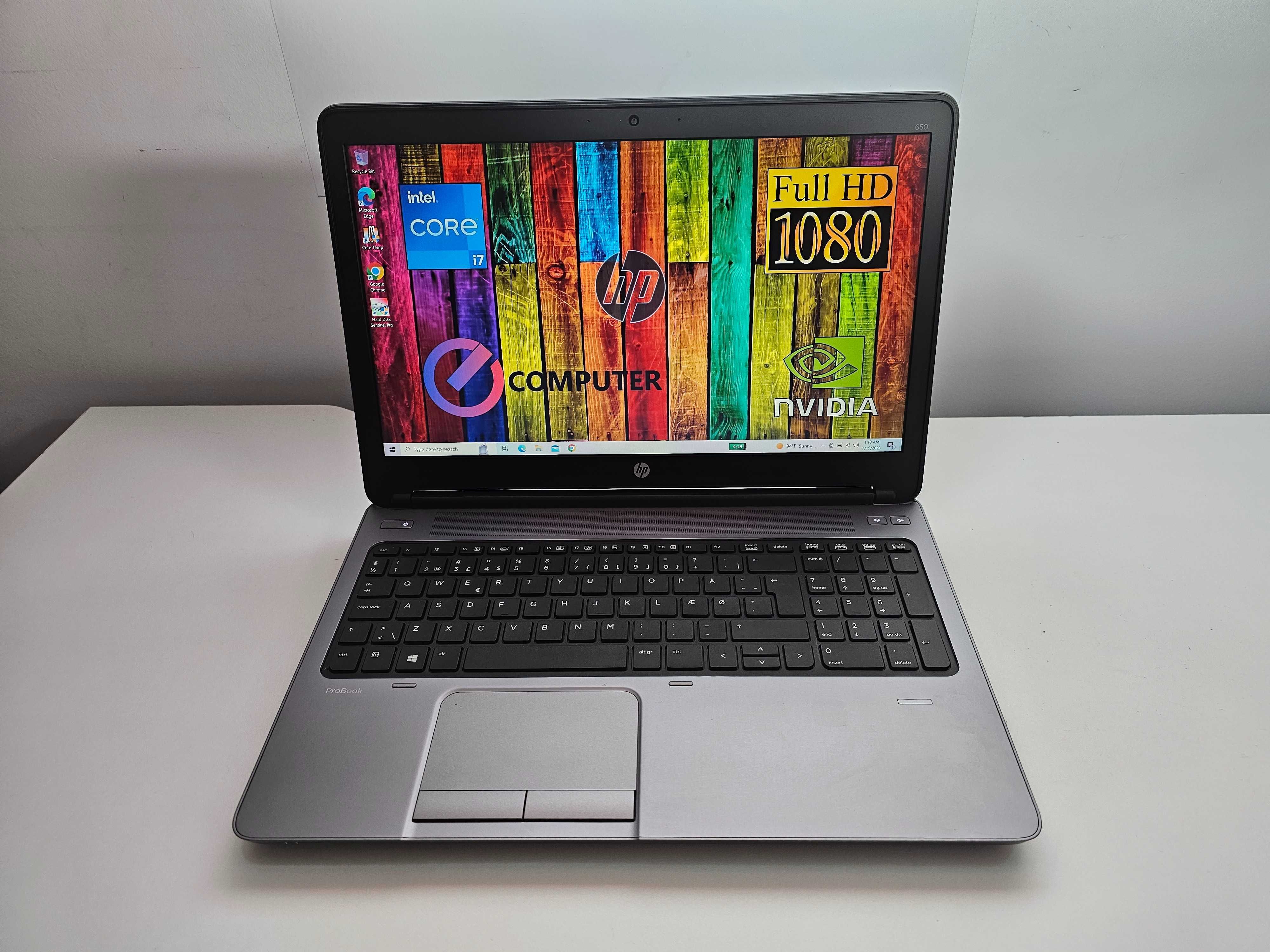 Laptop HP i7 16GB SSD 480Gb Probook metalic.Ca NOU profi GARANTIE 1 an