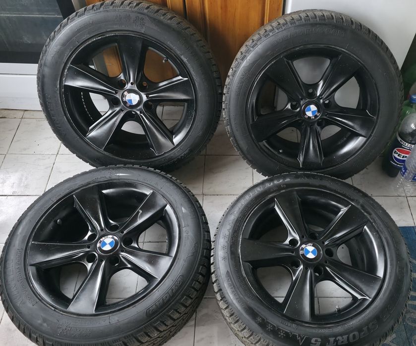 Джанти 5х120 със зимни гуми 205/55/16 бмв/bmw