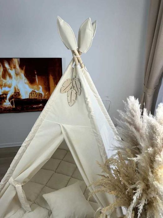 Вигвам детский, "БЕЖЕВЫЙ ДОМИК". КОМПЛЕКТ. SWEET HOME for kids