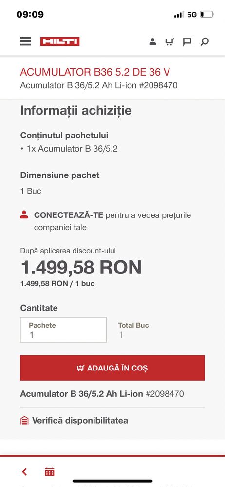 Rotopercutor Hilti TE 30-A36 -Nou