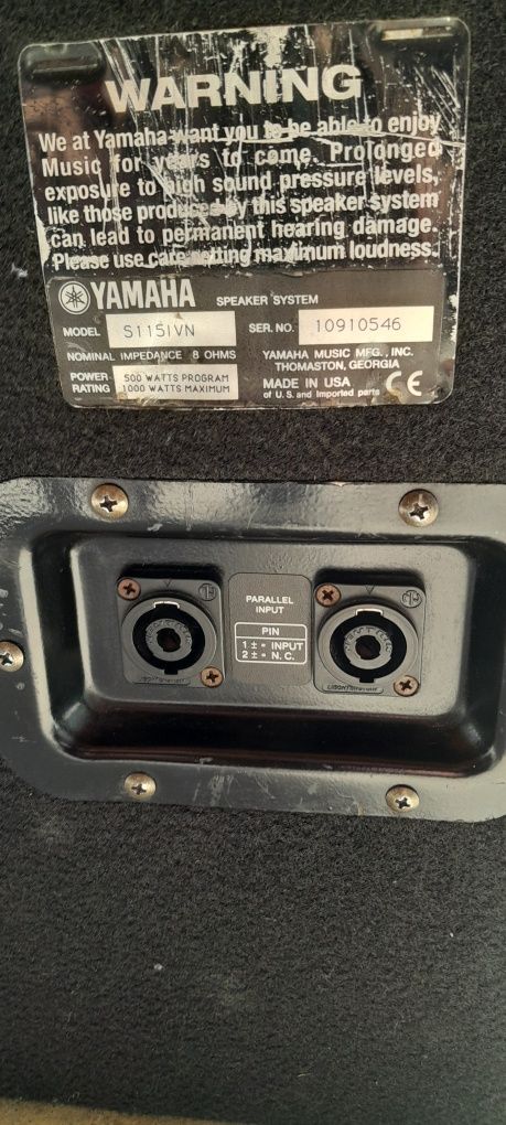 Vând 2 boxe yamaha S115, bași pasivi omnitronic BX 1550 500w