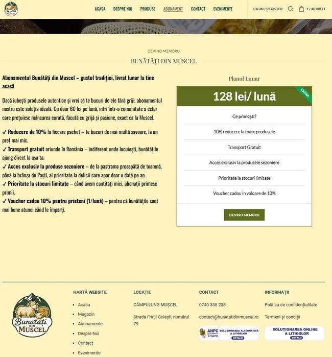 Creare Site Web Prezentare - Magazin online - Elemente grafice