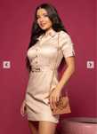 Мини рокля Over The Rainbow – Luxury Nude Alessa