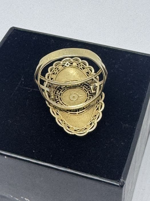 красив златен дамски пръстен 3.47гр 14к 585