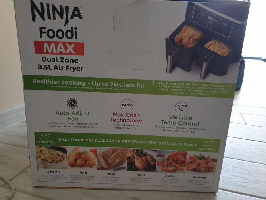 Фритюрник с горещ въздух  Ninja Foodi MAX Dual Zone 9,5 литра