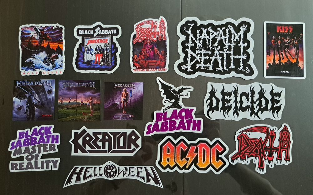 Рок/Метъл декорации за лаптоп/китара