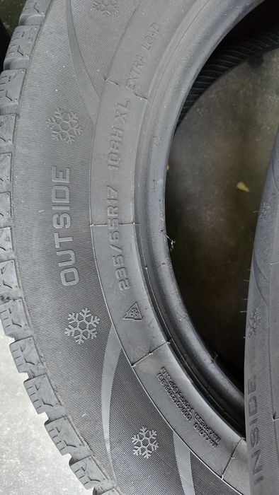 2 anvelope iarnă 235/65/17 -7.5 mm transport inclus