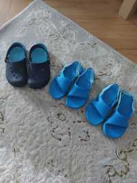 Papuci copii Crocs și Decathlon