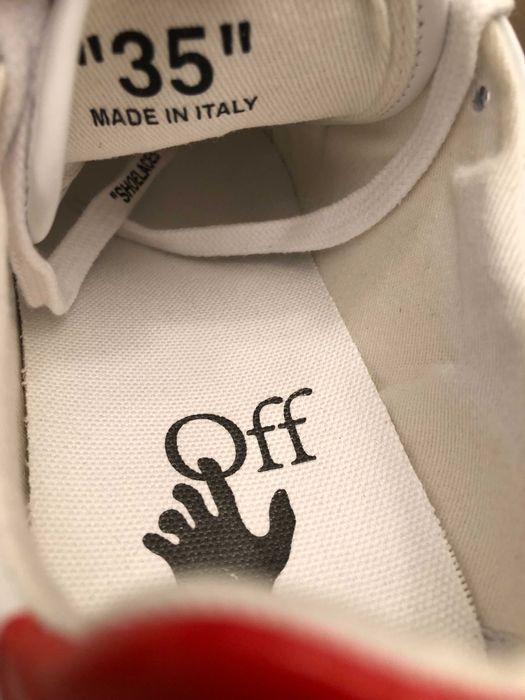 Off-White sneakers 35 si 36, autentici, full box, retail 525 euro