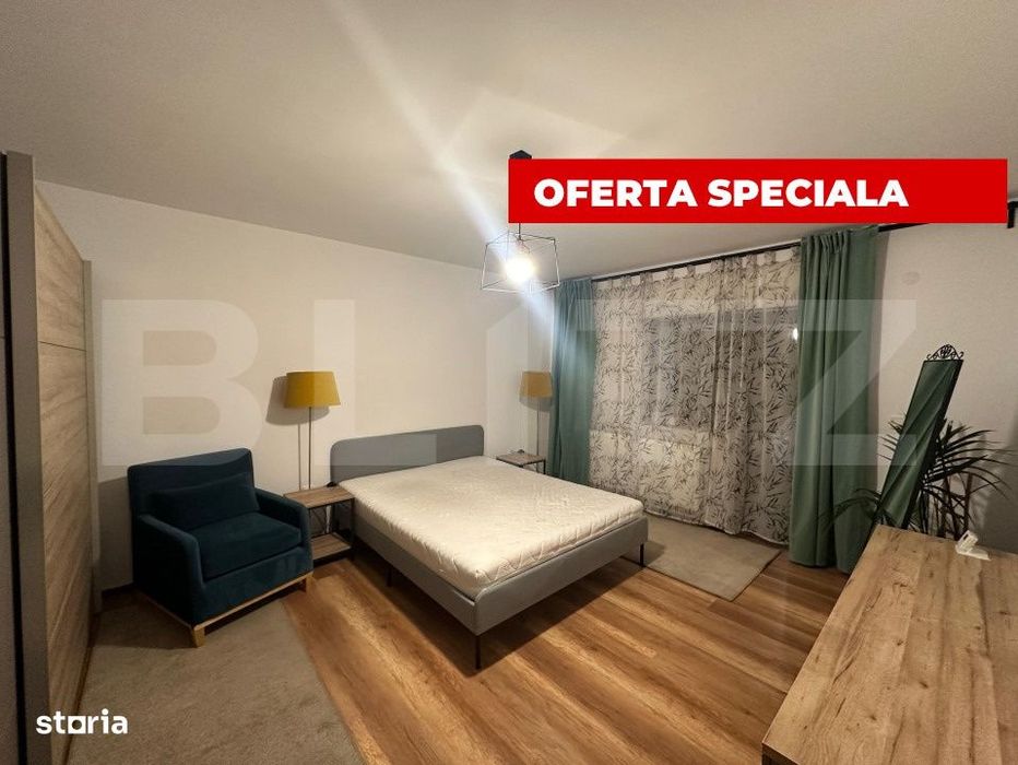 Apartament de vanzare, et 1 cu 2 camere, 50 mp, zona Dealul Furcilor