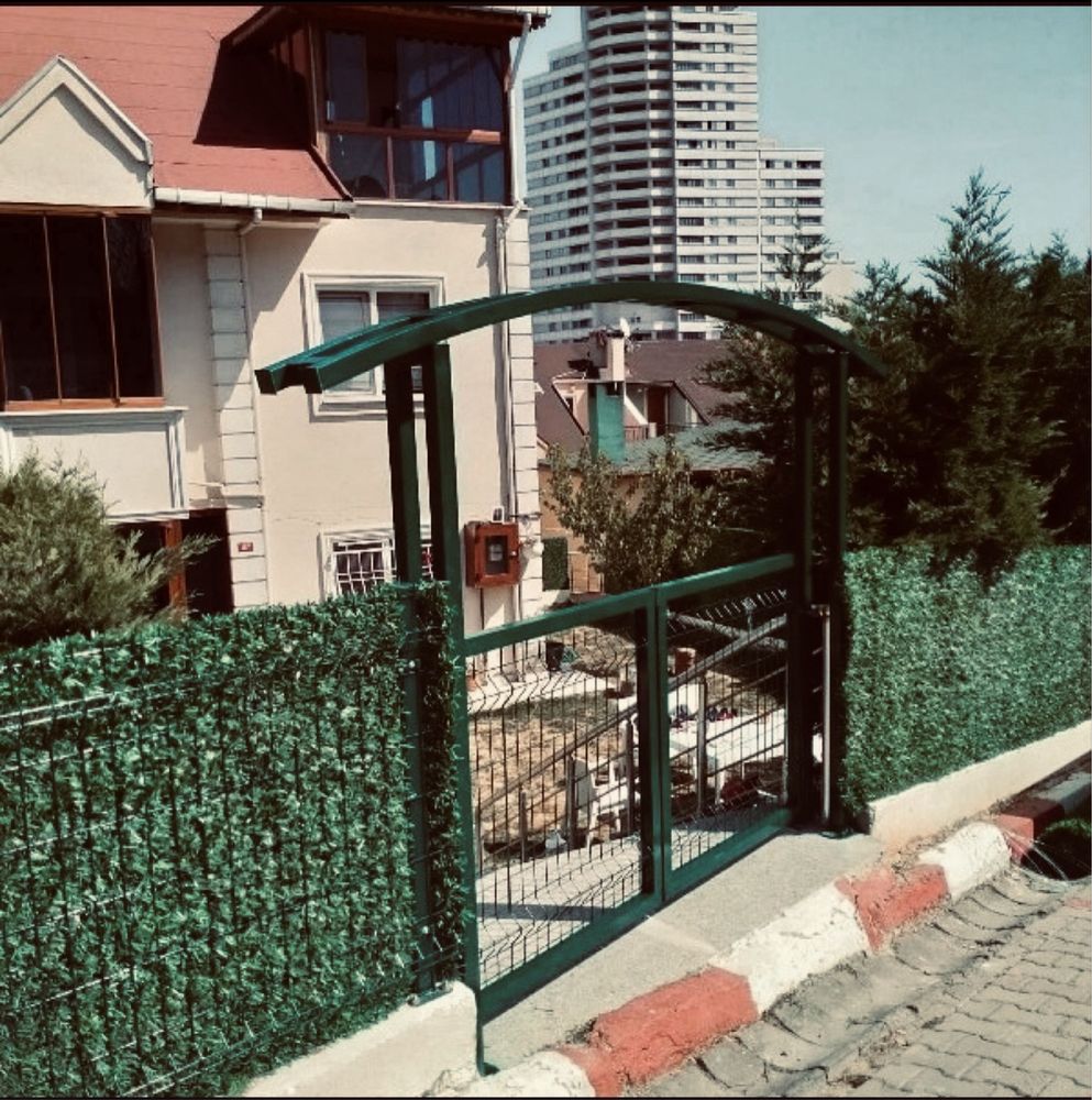 Поцинкована-метална-Декоративна мрежа-изкуствена трева - 40/40 oko