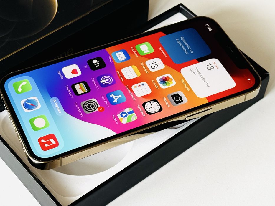 НОВ! Iphone 12 Pro 256GB Gold 100% Батерия! Гаранция 6 месеца