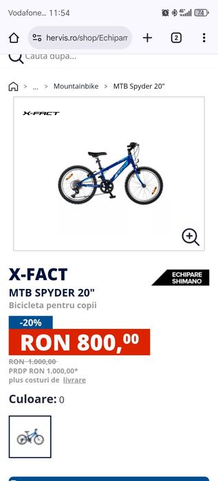 Vând urgent bicicleta 20'