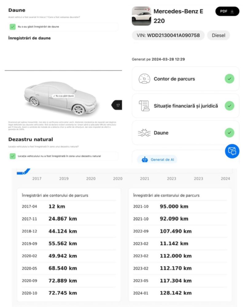 Mercedes E Class W213 Pack Amg  (Primul Proprietar)