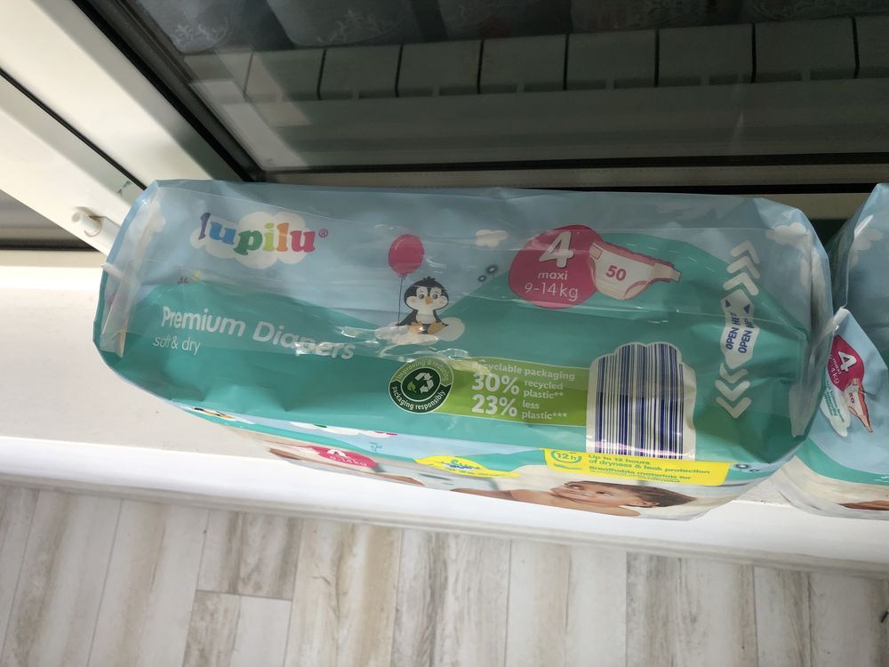 Scutece bebe Lupilu nr 4, 50 buc, 7 - 18 kg (transport gratuit)