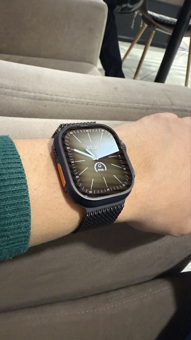 Apple watch ultra 2 black titan milanese loop