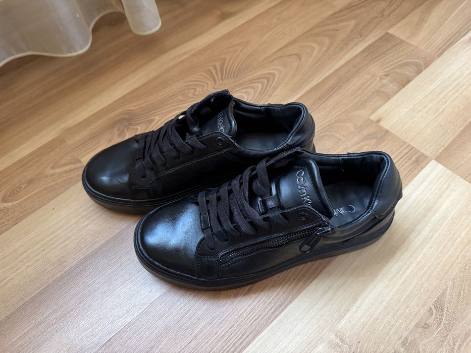 Adidasi din piele naturala Calvin Klein