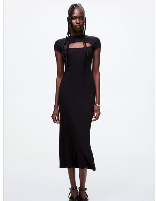 Дамска черна рокля