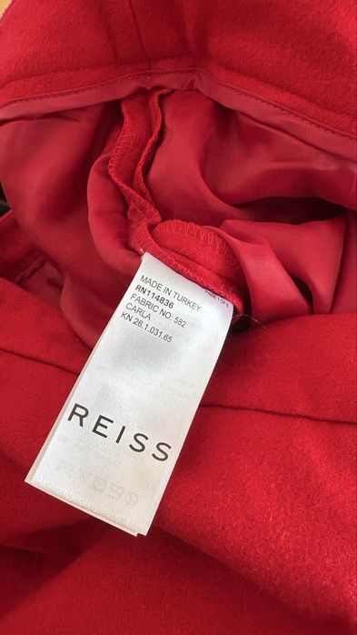 Вълнен червен дамски панталон