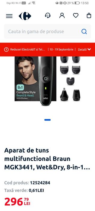 40 buc Noi Aparat de tuns multifunctional  Wet&Dry, 8-in-1