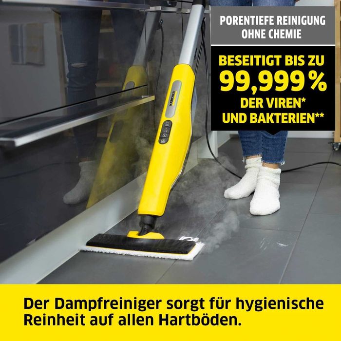 Mop cu abur Karcher SC 3 Upright EasyFix, 1600 W, rezervor 0,5 l