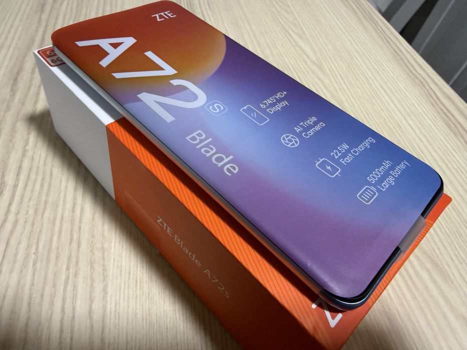 ZTE Blade A72S 6GB RAM Full Box