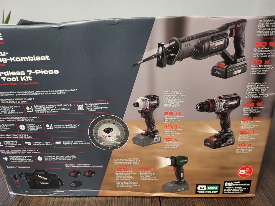 Set 7 scule Parkside Performance, sigilat, garantie 5 ani