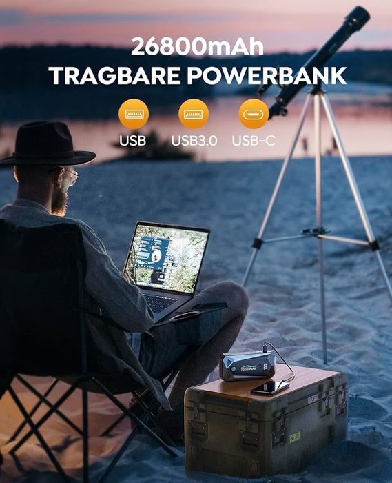 Booster/Robot pornire auto Yaber 26800mah 4000A power bank nou
