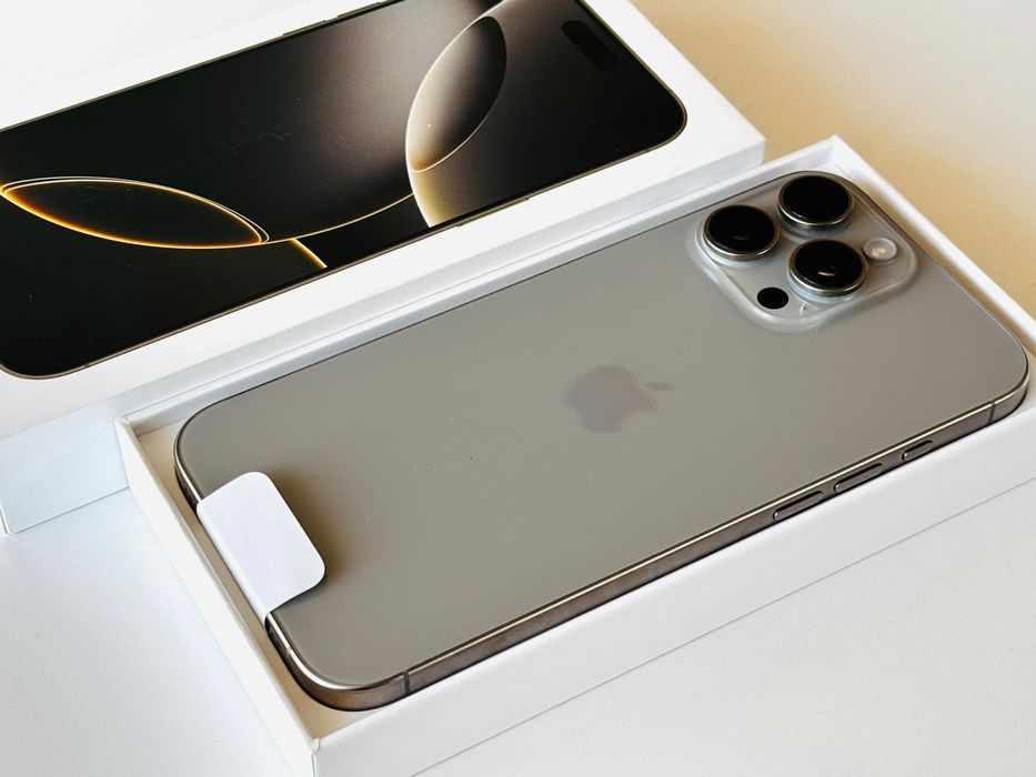 НОВ! Iphone 16 Pro Max 256GB Natural Titanium 100% Гаранция 6 месеца