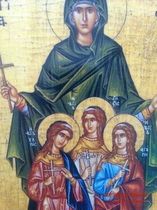 Икона на Света София, Вяра, Надежда и Любов icona Sveta Sofia