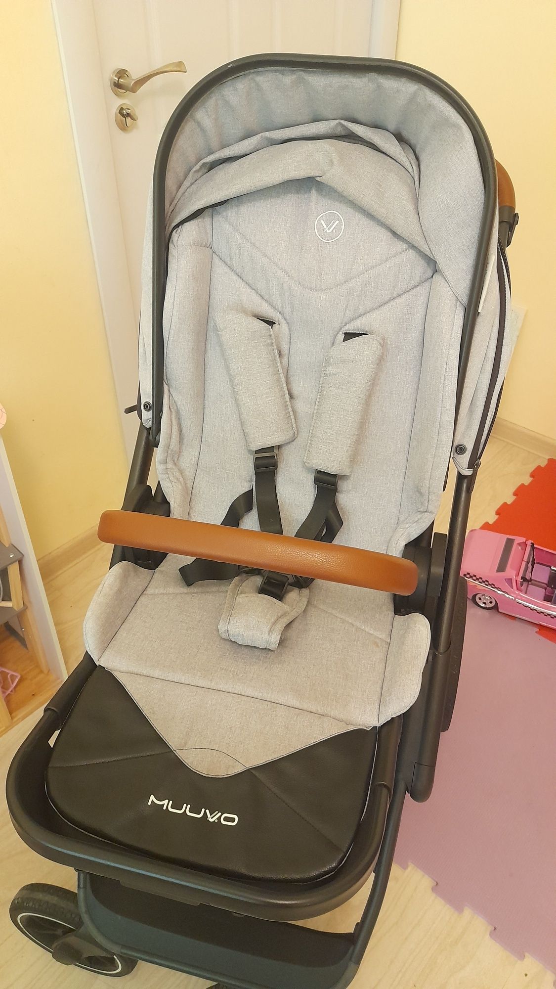 Бебешка количка Muuvo Slick  2 в 1 - Grey Lush