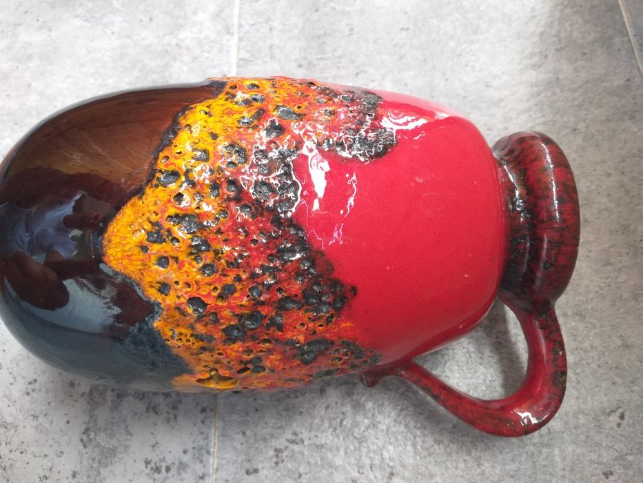 Vaza ceramica retro Scheurich- Fat Lava W.Germany
