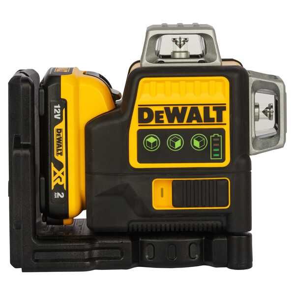 Лазерен нивелир линеен DEWALT DCE089D1G, 360°, 3 зелени лъча