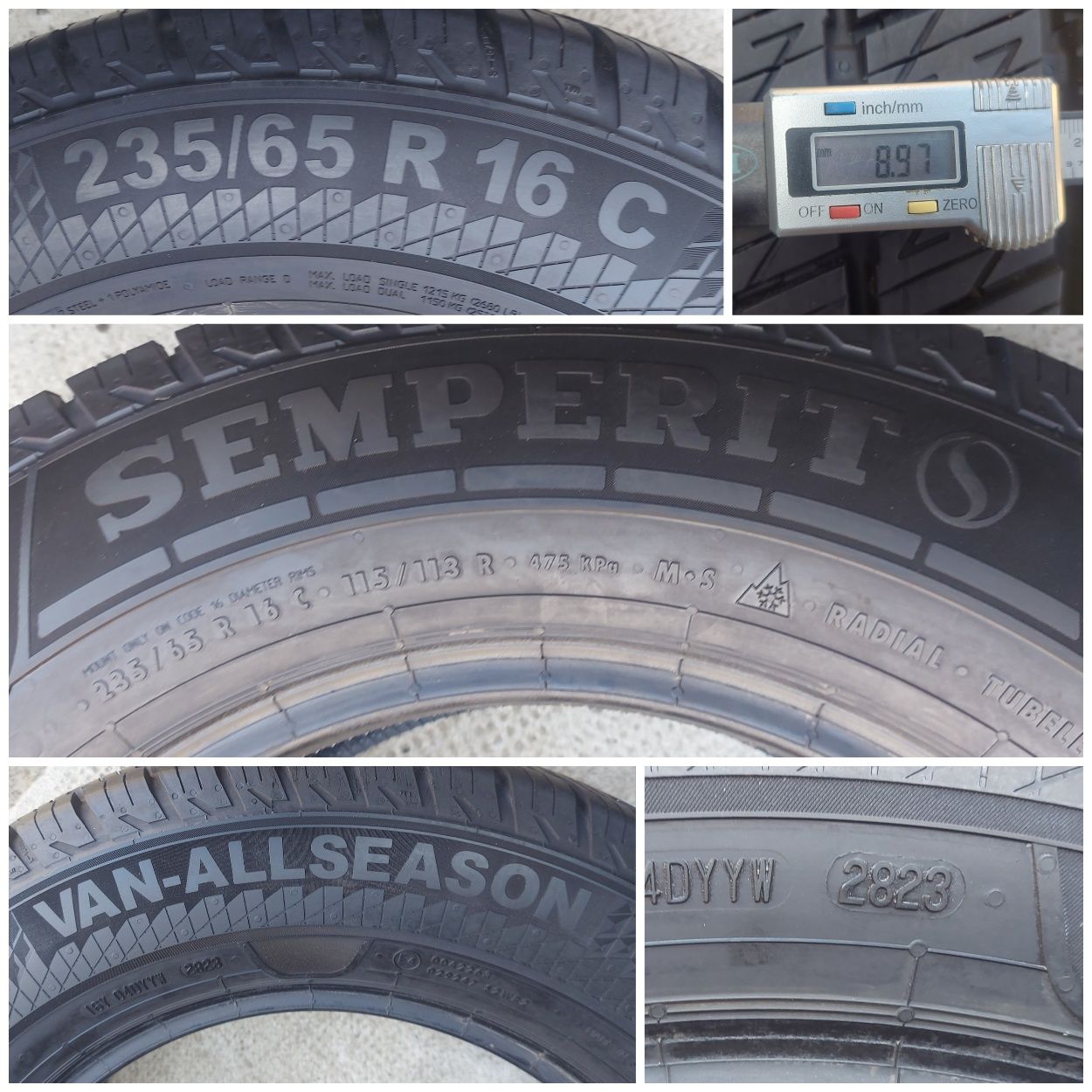 O bucată 235/65 R16C M+S iarnă - una Semperit Yokohama Falken Uniroy