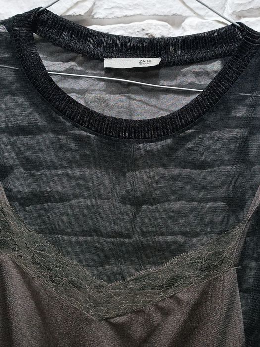 ZARA-уникална блуза тюл за празниците!