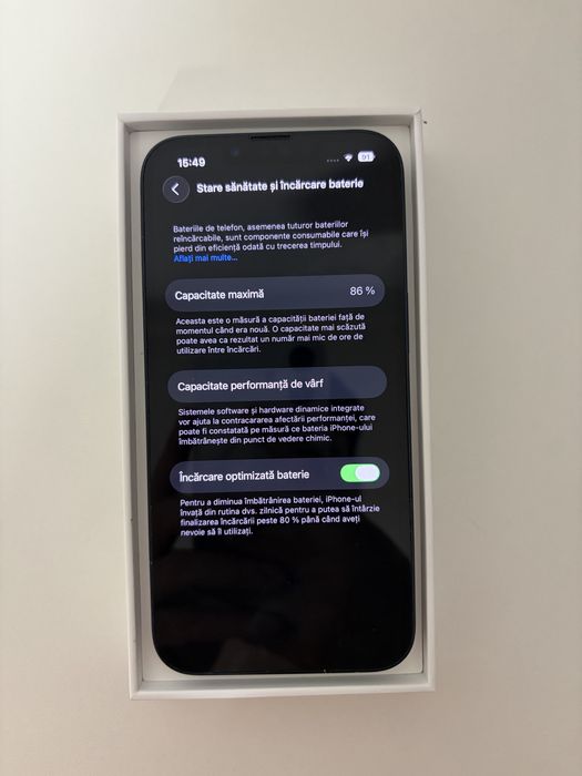 Apple iphone 13 negru 128 gb 86%