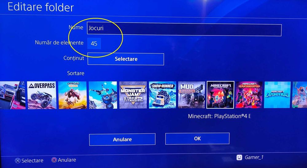 Jocuri PS4+PS4 Modat cu FC 26, GTA V cu Mod Menu, Spiderman, Minecraft