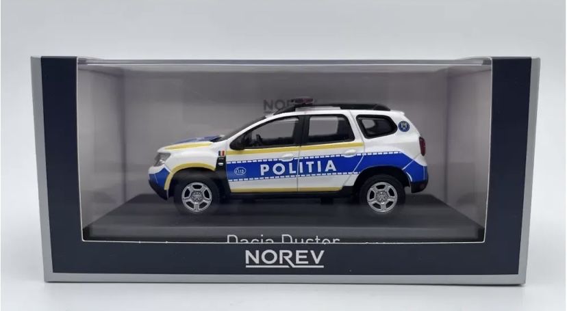 NOREV DACIA DUSTER “Poliția” machetă auto scara 1:43 (10cm)