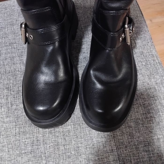 Дамски Черни боти  Zara 38