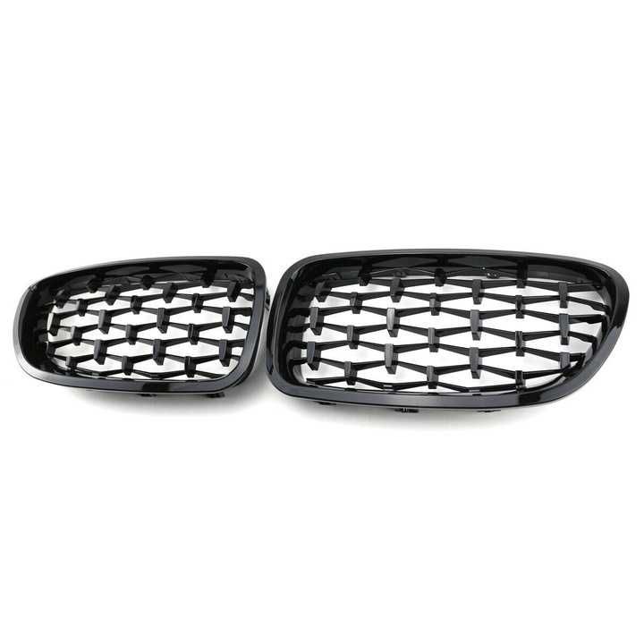 Grile Nari M Diamond BMW F10 F11 Negru Lucios Complet, Grila Dubla