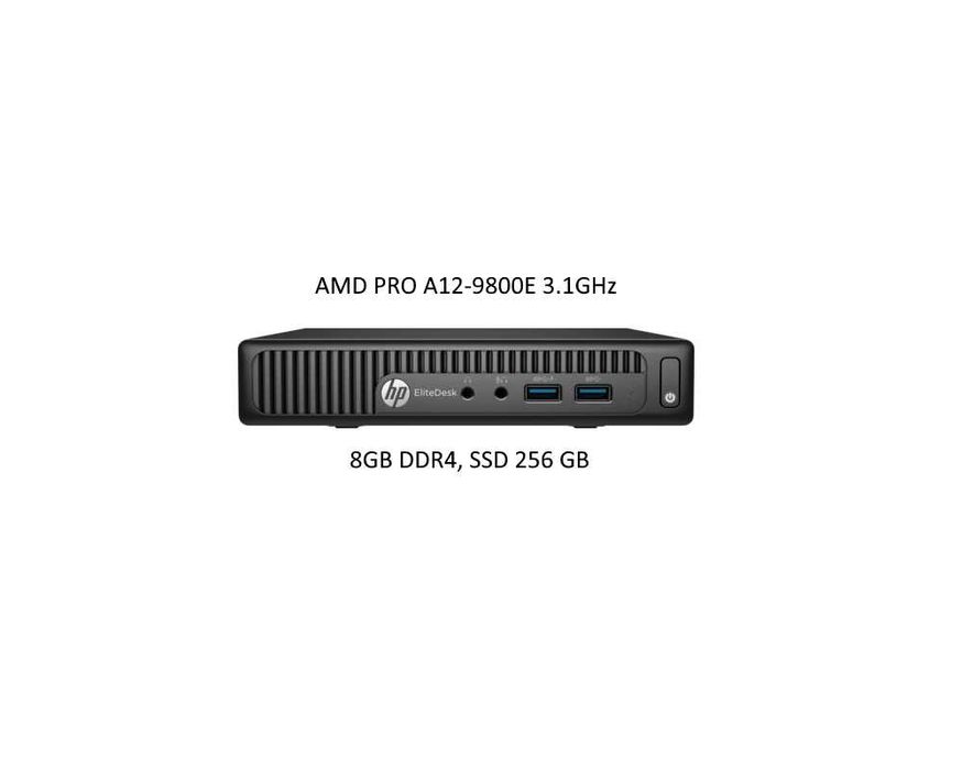 Mini PC HP Elitedesk 705 G3 USFF, 8GB DDR4, SSD 256GB