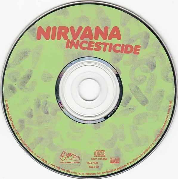 CD Nirvana - Incesticide 1992