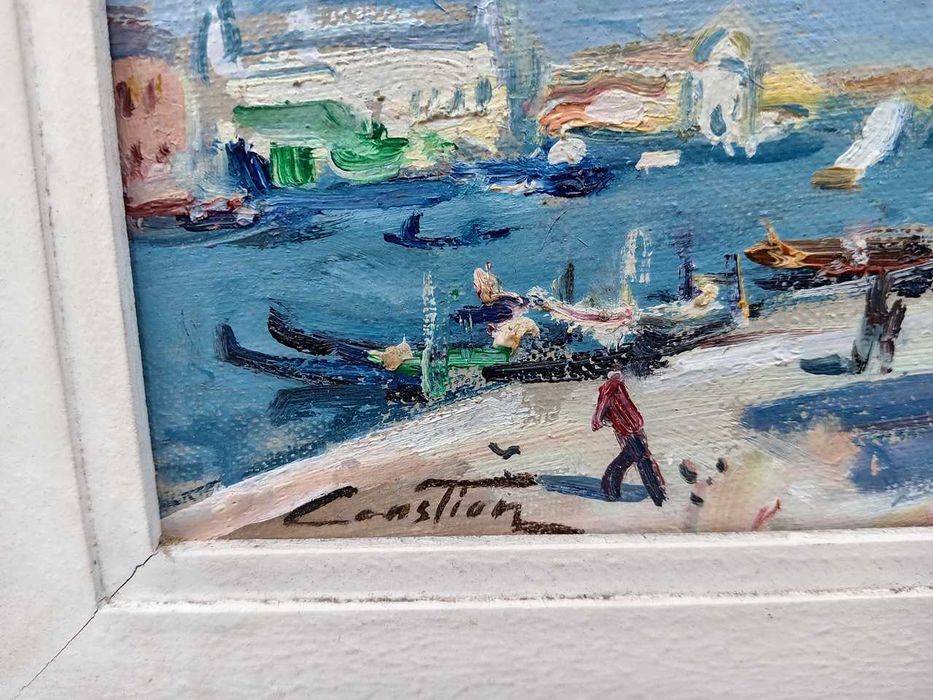 Tablou vechi - Venetia - semnat Constion