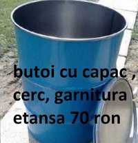 butoi metal, tabla 200l pt. materiale de constructii ,gleturi , ciment