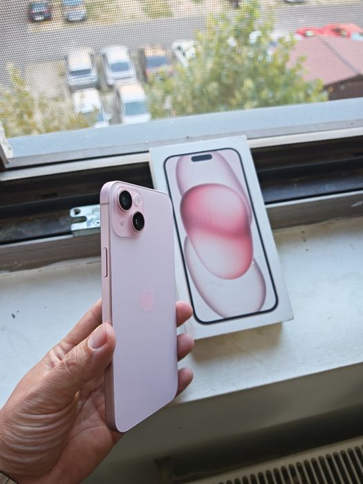 iPhone 15 Plus Rose 128GB Stare foarte buna totul original liber retea